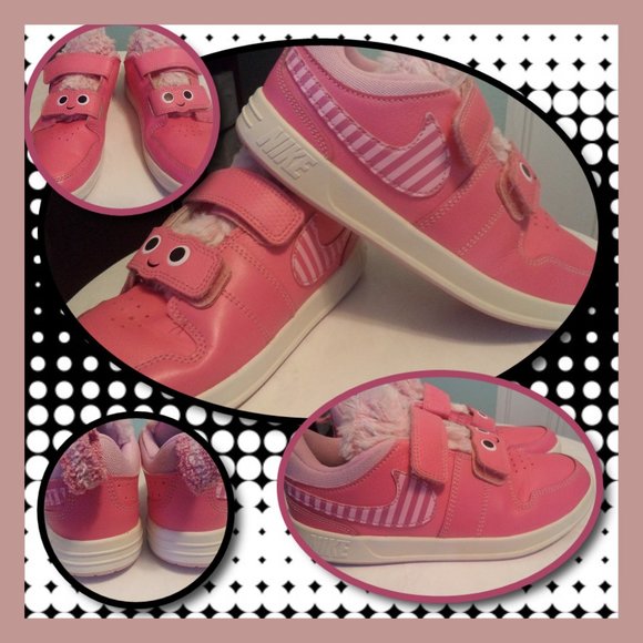 Nike Other - NIKE PICO 5 LIL MONSTER PIP PINK FURRY SHOES SNEAKERS~BIG GIRLS SIZE 2.5 YOUTH